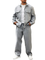 Men's Two-Piece Set with Flap Pockets