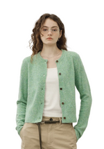 Women's O-Neck Knit Cardigan